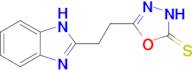 5-[2-(1H-1,3-benzodiazol-2-yl)ethyl]-2,3-dihydro-1,3,4-oxadiazole-2-thione