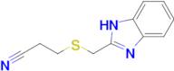 3-(((1h-Benzo[d]imidazol-2-yl)methyl)thio)propanenitrile