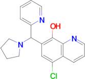 5-Chloro-7-(pyridin-2-yl(pyrrolidin-1-yl)methyl)quinolin-8-ol