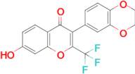 3-(2,3-Dihydrobenzo[b][1,4]dioxin-6-yl)-7-hydroxy-2-(trifluoromethyl)-4h-chromen-4-one