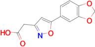 2-(5-(Benzo[d][1,3]dioxol-5-yl)isoxazol-3-yl)acetic acid