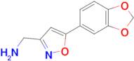 (5-(Benzo[d][1,3]dioxol-5-yl)isoxazol-3-yl)methanamine