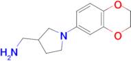 (1-(2,3-Dihydrobenzo[b][1,4]dioxin-6-yl)pyrrolidin-3-yl)methanamine