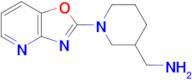 (1-(Oxazolo[4,5-b]pyridin-2-yl)piperidin-3-yl)methanamine