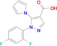 1-(2,4-Difluorophenyl)-5-(1h-pyrrol-1-yl)-1h-pyrazole-4-carboxylic acid