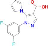 1-(3,5-Difluorophenyl)-5-(1h-pyrrol-1-yl)-1h-pyrazole-4-carboxylic acid