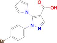 1-(4-Bromophenyl)-5-(1h-pyrrol-1-yl)-1h-pyrazole-4-carboxylic acid