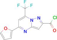 5-(Furan-2-yl)-7-(trifluoromethyl)pyrazolo[1,5-a]pyrimidine-2-carbonyl chloride