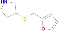 3-((Furan-2-ylmethyl)thio)pyrrolidine