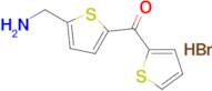 (5-(Aminomethyl)thiophen-2-yl)(thiophen-2-yl)methanone hydrobromide