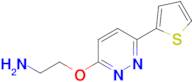 2-((6-(Thiophen-2-yl)pyridazin-3-yl)oxy)ethan-1-amine