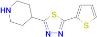 2-(Piperidin-4-yl)-5-(thiophen-2-yl)-1,3,4-thiadiazole