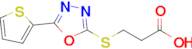 3-((5-(Thiophen-2-yl)-1,3,4-oxadiazol-2-yl)thio)propanoic acid