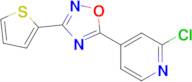 5-(2-Chloropyridin-4-yl)-3-(thiophen-2-yl)-1,2,4-oxadiazole