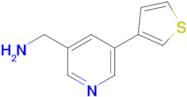 (5-(Thiophen-3-yl)pyridin-3-yl)methanamine