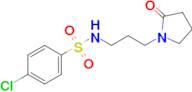 4-Chloro-N-(3-(2-oxopyrrolidin-1-yl)propyl)benzenesulfonamide