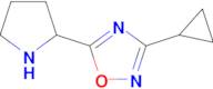 3-Cyclopropyl-5-(pyrrolidin-2-yl)-1,2,4-oxadiazole