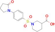 1-((4-(2-Oxopyrrolidin-1-yl)phenyl)sulfonyl)piperidine-3-carboxylic acid