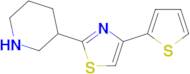 2-(Piperidin-3-yl)-4-(thiophen-2-yl)thiazole