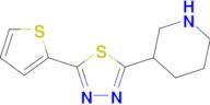 2-(Piperidin-3-yl)-5-(thiophen-2-yl)-1,3,4-thiadiazole