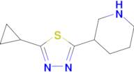2-Cyclopropyl-5-(piperidin-3-yl)-1,3,4-thiadiazole