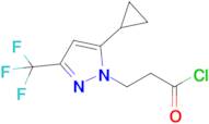 3-(5-Cyclopropyl-3-(trifluoromethyl)-1h-pyrazol-1-yl)propanoyl chloride