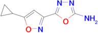 5-(5-cyclopropyl-1,2-oxazol-3-yl)-1,3,4-oxadiazol-2-amine