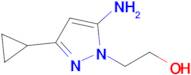 2-(5-Amino-3-cyclopropyl-1h-pyrazol-1-yl)ethan-1-ol