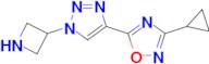 5-(1-(Azetidin-3-yl)-1h-1,2,3-triazol-4-yl)-3-cyclopropyl-1,2,4-oxadiazole