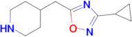 3-Cyclopropyl-5-(piperidin-4-ylmethyl)-1,2,4-oxadiazole