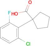 1-(2-Chloro-6-fluorophenyl)cyclopentane-1-carboxylic acid