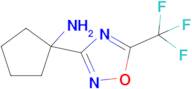 1-(5-(Trifluoromethyl)-1,2,4-oxadiazol-3-yl)cyclopentan-1-amine