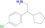 2-(4-Chlorophenyl)-2-cyclopentylethan-1-amine