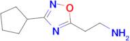 2-(3-Cyclopentyl-1,2,4-oxadiazol-5-yl)ethan-1-amine