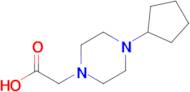 2-(4-Cyclopentylpiperazin-1-yl)acetic acid