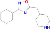 3-Cyclohexyl-5-(piperidin-4-ylmethyl)-1,2,4-oxadiazole
