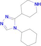 4-(4-Cyclohexyl-4h-1,2,4-triazol-3-yl)piperidine