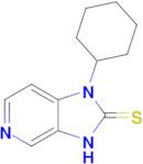 1-cyclohexyl-1H,2H,3H-imidazo[4,5-c]pyridine-2-thione