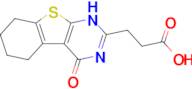 3-{3-oxo-8-thia-4,6-diazatricyclo[7.4.0.0²,⁷]trideca-1(9),2(7),4-trien-5-yl}propanoic acid