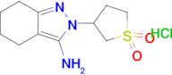 3-(3-Amino-4,5,6,7-tetrahydro-2h-indazol-2-yl)tetrahydrothiophene 1,1-dioxide hydrochloride