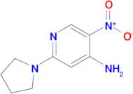 5-Nitro-2-(pyrrolidin-1-yl)pyridin-4-amine