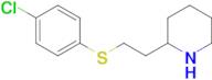 2-(2-((4-Chlorophenyl)thio)ethyl)piperidine