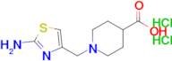 1-[(2-amino-1,3-thiazol-4-yl)methyl]piperidine-4-carboxylic acid dihydrochloride