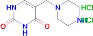 5-[(piperazin-1-yl)methyl]-1,2,3,4-tetrahydropyrimidine-2,4-dione dihydrochloride