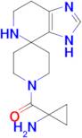 (1-Aminocyclopropyl)(3,5,6,7-tetrahydrospiro[imidazo[4,5-c]pyridine-4,4'-piperidin]-1'-yl)methanone