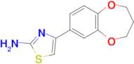 4-(3,4-dihydro-2H-1,5-benzodioxepin-7-yl)-1,3-thiazol-2-amine