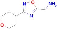 (3-(Tetrahydro-2h-pyran-4-yl)-1,2,4-oxadiazol-5-yl)methanamine