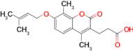 3-(4,8-Dimethyl-7-((3-methylbut-2-en-1-yl)oxy)-2-oxo-2h-chromen-3-yl)propanoic acid