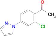 1-(2-Chloro-4-(1h-pyrazol-1-yl)phenyl)ethan-1-one