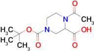 1-Acetyl-4-(tert-butoxycarbonyl)piperazine-2-carboxylic acid